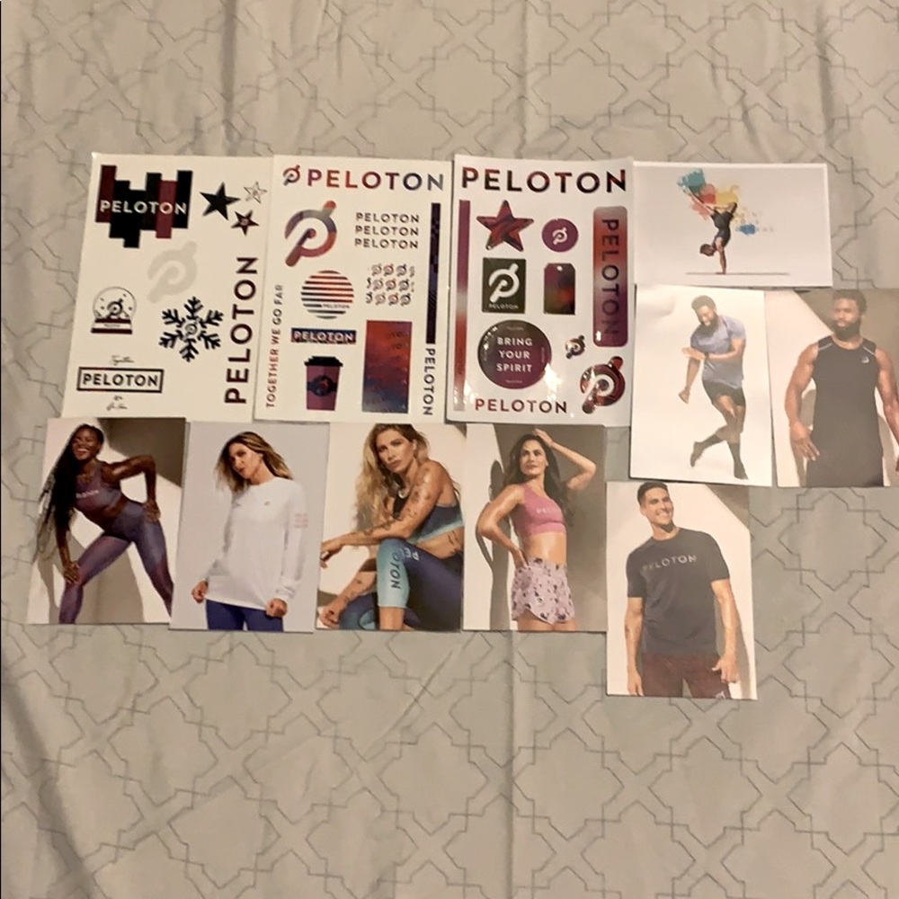 Bundle of peloton stickers/cards